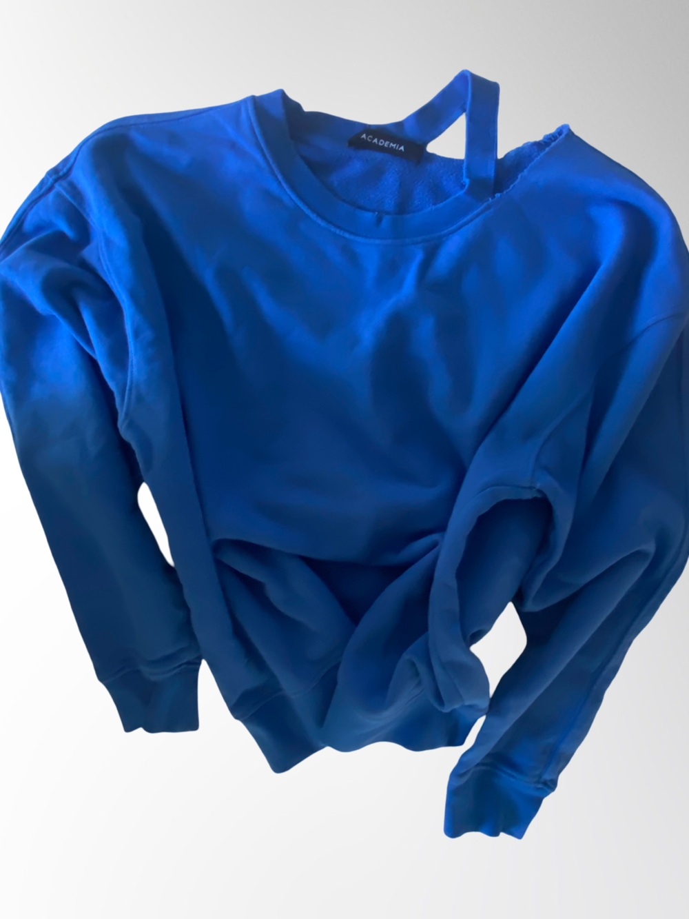 Designers Originals Off-the-Shoulder Sweater in Royal Blue